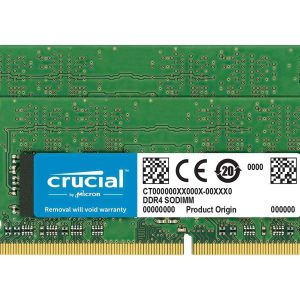 Crucial 4GB DDR4-2666 SODIMM 512Mx64 CL19 Notebook Memory - CT4G4SFS8266 - 16GB (2 x 8GB)