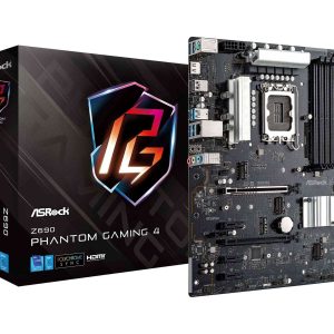 ASRock Z690 Pro RS LGA 1700 (14th,13th,12th Gen) Intel Z690 SATA 6Gb/s DDR4 ATX Intel Motherboard - Z690 PHANTOM GAMING 4