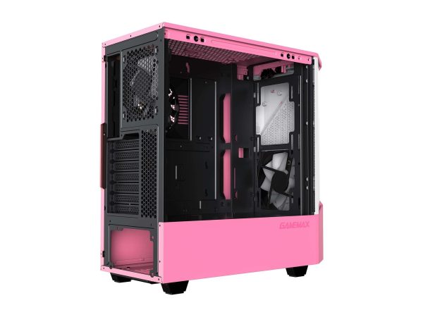 GAMEMAX ATX Mid Tower White / Pink