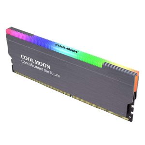 NewStyp Aluminum Alloy RAM Heatsink Radiator Cooling Heat Sink Cooler for DDR3 DDR4 Desktop Memory Heat Support RGB Controller - Gray