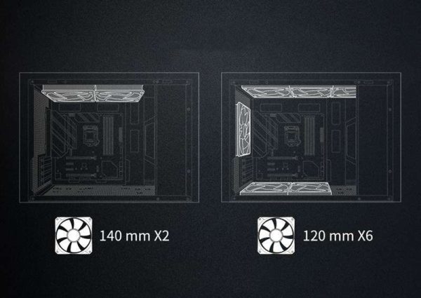 ASUS AP201 Type-C Airflow-focused Micro-ATX,Mini-ITX Computer Case, Support 360/280 Liquid Cooling - Black
