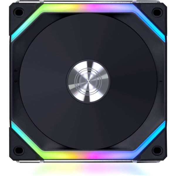 Lian Li UNI Fan SL120 V2 RGB Black 3x 12cm Fan Pack with Controller - UF-SL120V2-3B