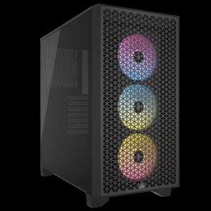 Corsair ATX Mid Tower Black - 3000D RGB (Black)