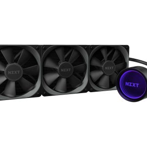 NZXT Kraken Z Series Z73 360mm - RL-KRZ73-01 - AIO RGB CPU Liquid Cooler - Customizable LCD Display - Improved Pump - Powered by CAM V4 - RGB Connector - Aer P 120mm Radiator Fans LGA 1700 Compatible - 3 Fan Slots (120 mm),Black,Kraken X73