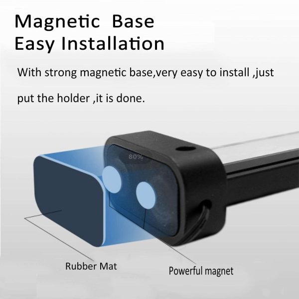 PANO-MOUNTS 5V 3-Pin ARGB Addressable RGB GPU Support Bracket Holder Sliding Height Adjustable Magnetic With Acrylic For Graphics and Video Cards White