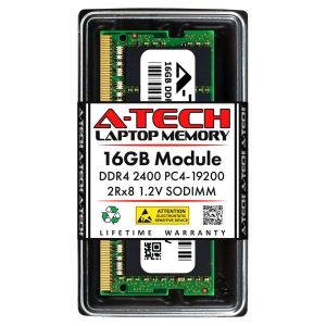 A-Tech 16GB (2x8GB) DDR4 2400MHz SODIMM PC4-19200 Non-ECC Unbuffered CL17 1.2V 260-Pin SO-DIMM Laptop Notebook Computer RAM Memory Upgrade Kit - 16GB,DDR4 2400 (PC4 19200),17