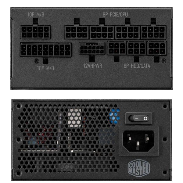 Cooler Master 850 W Full Modular 80 PLUS GOLD Certified: 90% @ Typical Load