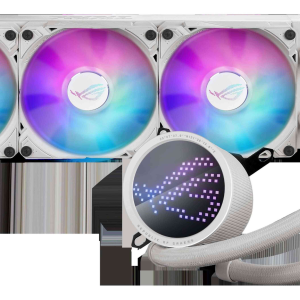 ASUS ROG RYUO III 360 ARGB All-in-one AIO Liquid CPU Cooler 360mm Radiator, Asetek 8th gen pump solution, Anime Matrix™ LED Display and ROG AF 12S ARGB fan - 3 Fan Slots (120 mm),White,ROG RYUO III 360 ARGB