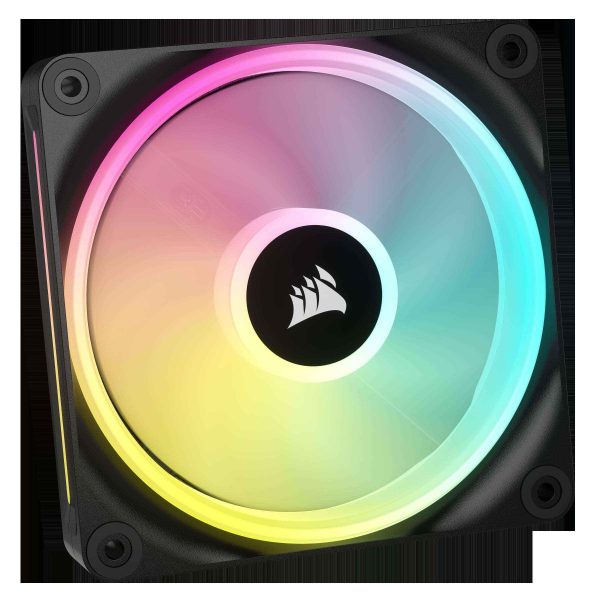 CORSAIR QX RGB Series, iCUE LINK QX120 RGB, 120mm Magnetic Dome RGB Fan, Starter Kit