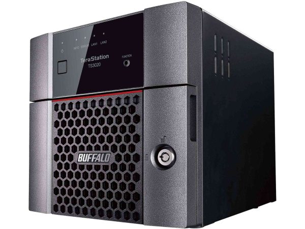BUFFALO TeraStation TS3220DN0402 2-Bay NAS 4TB (2x2TB) with NAS-Grade Hard Drives Included Desktop Network Attached Storage