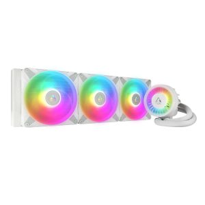 ARCTIC COOLING Liquid Freezer III - 240: All-in-One CPU Water Cooler with 240mm radiator and 2x P12 PWM PST fan, compatible Intel LGA1700, 1851 and AMD AM4, AM5 - Black color - 3 Fan Slots (140 mm),White,Addressable RGB