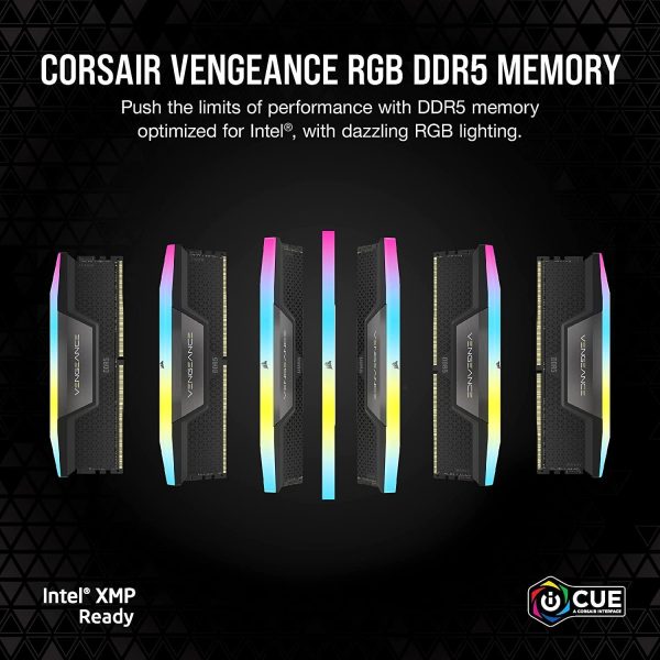 CORSAIR Vengeance RGB 32GB (2 x 16GB) DDR5 6400 (PC5 51200)