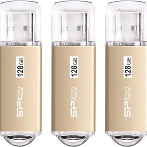Silicon Power 32GB x 5 Pack USB 3.0 / 3.1 Gen1 USB Flash drive Blaze B02 (Champagne Gold) - 128GB