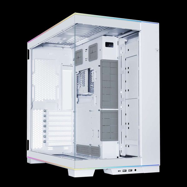 LIAN LI O11 EVO RGB  White Aluminum / Steel / Tempered Glass ATX Mid Tower Computer Case ----O11DERGBW
