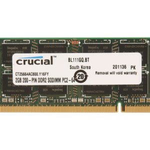 Dual Channel Kit Laptop Memory - 2GB