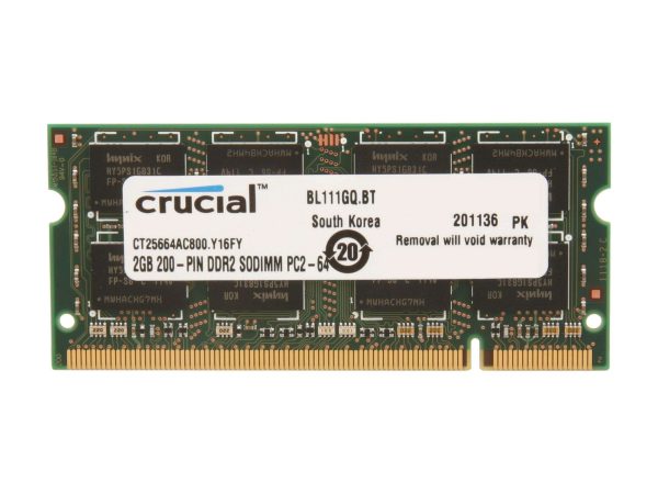 Dual Channel Kit Laptop Memory - 2GB
