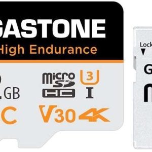 [10x High Endurance] Gigastone Industrial 8GB MLC Micro SD Card, Full HD Video Recording, Security Cam, Dash Cam, Surveillance Compatible 85MB/s, U1 C10, with Adapter [5-Yrs Free Data Recovery] - 32GB,1-Pack
