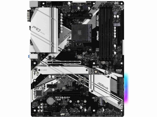 ASRock B550M Pro SE AM4 DDR4 SATA 6Gb/s 1 PCIe 4.0 x16 Micro ATX Motherboard - B550 PRO4