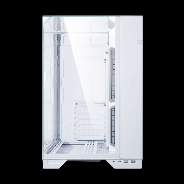 LIAN LI O11 Vision White Aluminum / Steel / Tempered Glass ATX Mid Tower Computer Case ----- O11VW