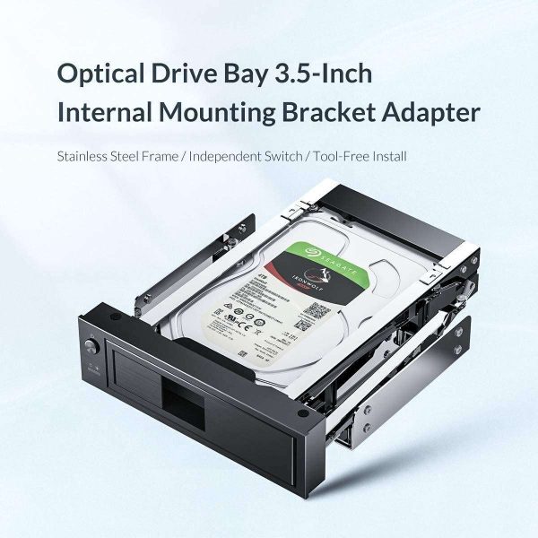 ORICO 3.5 inch HDD Frame Mobile Rack Internal HDD Case CD-ROM Space 3.5 inch Internal SATA Hard Drive SSD Adapter (1106SS-V1)