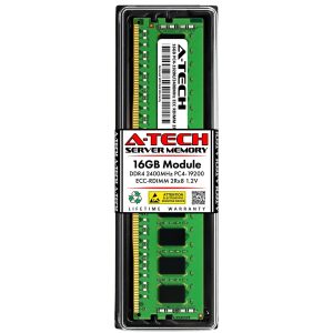 A-Tech 128GB (8x16GB) 2Rx8 PC4-19200R DDR4 2400 MHz ECC RDIMM Registered DIMM 288-Pin Dual Rank x8 Server & Workstation RAM Memory Upgrade Kit - 16GB