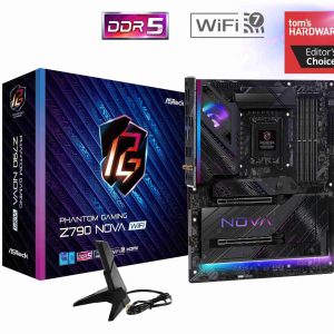 ASRock Z790 Lightning WiFi LGA 1700(14th,13th,12th Gen) Intel Z790 SATA 6Gb/s ATX DDR5 1 PCIe 5.0 x16 2.5G LAN WiFi 6E + Bluetooth Motherboards - Intel - Z790 Nova WiFi