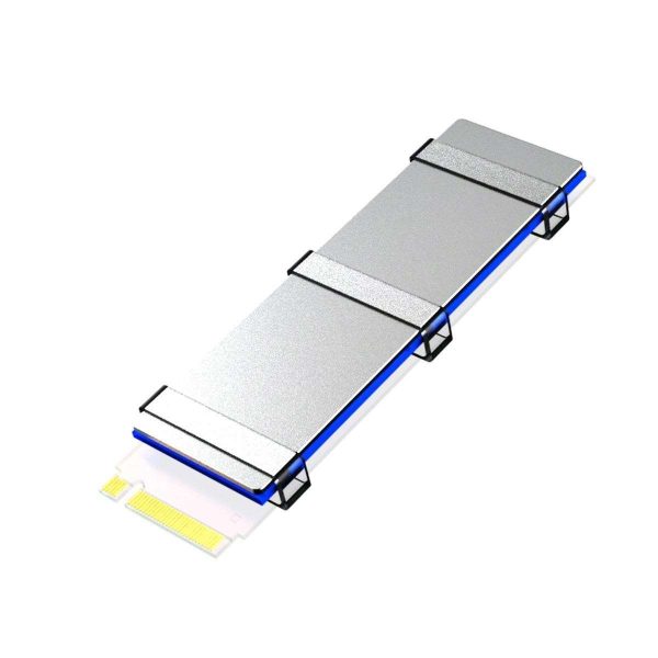 GLOTRENDS M.2 Heatsink for 2280 M.2 SSD, Fit for PC/PS5/PS5 Slim Installation, 22x70x3mm Aluminum Body, Including Thermal Pad - C set