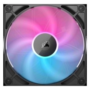 CORSAIR iCUE Link RX120 RGB 120mm PWM Fans with iCUE Link System Hub - Magnetic Dome Bearing - Triple Pack - Black - 140mm,Black,1 Pack