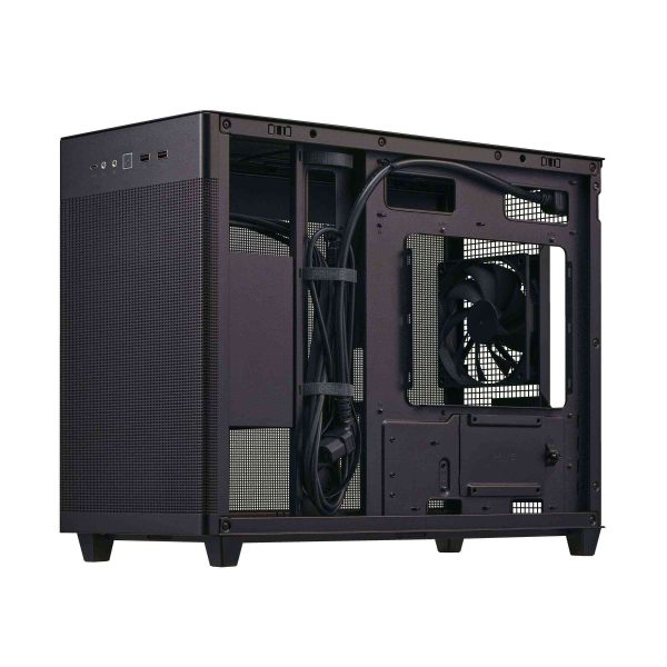 ASUS AP201 Type-C Airflow-focused Micro-ATX,Mini-ITX Computer Case, Support 360/280 Liquid Cooling - Black