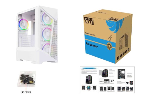 DIYPC ATX Mid Tower White