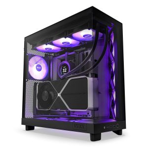 NZXT H9 Flow - All Black - CM-H91FB-01 - Dual-Chamber Mid-Tower Airflow Case - H6 Flow RGB (Black)