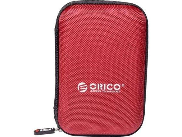 [5 Color in Pack] ORICO Portable 2.5 inch HDD Protective Carry Case Cover Bag Carrying Shell Case for 2.5" HDD Protector Bag - Red,1-Bay