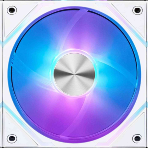 MSI MPG EZ120 ARGB-3B Fan - 120mm ARGB Fan, Patented Magnetic Connector Block, Daisy-Chain Connection, Fluid Dynamic Bearing + Extra nut Fixing, Fan hub, Mystic Light & Cooling Wizard Support, 3 Packs - White,3 Fans w/ Controller