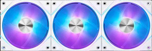 MSI MPG EZ120 ARGB-3B Fan - 120mm ARGB Fan, Patented Magnetic Connector Block, Daisy-Chain Connection, Fluid Dynamic Bearing + Extra nut Fixing, Fan hub, Mystic Light & Cooling Wizard Support, 3 Packs - White,3 Fans w/ Controller