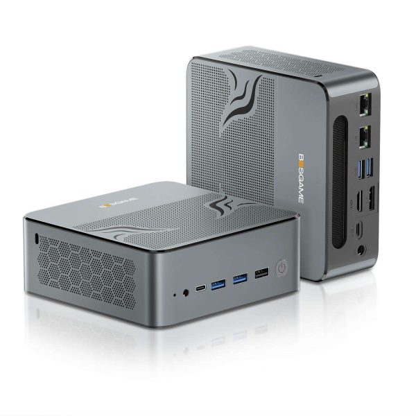 BOSGAME M1 Mini Gaming Computer, AMD Ryzen 7 7840HS 32GB DDR5 RAM 1TB M.2 PCIe Gen4 SSD Mini PC Built in Dual Speakers,Radeon 780M Quad Displays,2x2.5GbE LAN/USB4.0