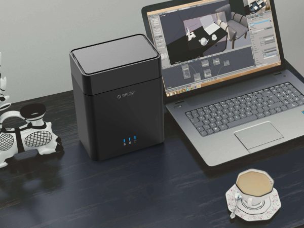 ORICO Dual 2 Bay Magnetic-type 3.5 Inch USB3.0 Hard Drive Enclosure Support 20TB Max 5Gbps UASP 12V Adapter Tool Free HDD Enclosure