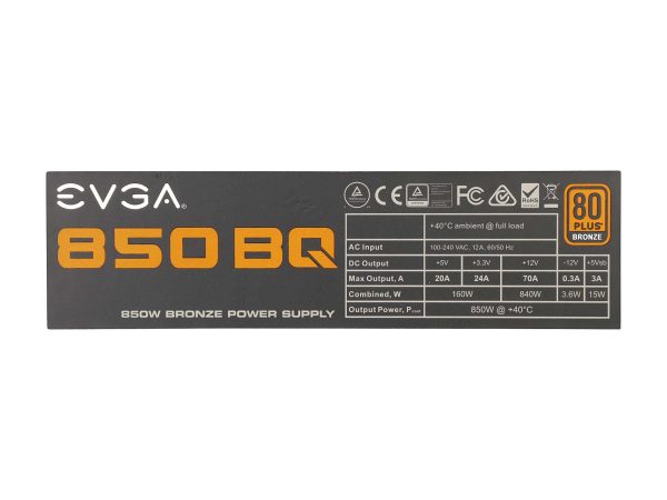 EVGA 850 BQ 850 W Semi-Modular 80 PLUS BRONZE Certified