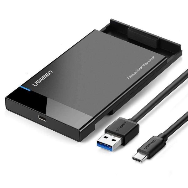 ESTONE HDD Case 2.5" SATA to USB 3.0 Adapter HDD Enclosure External Hard Disk Case 6TB HD Hard Drive SSD HDD Box for 2.5 inch SATA WD Seagate Toshiba Samsung Hitachi - USB Type-C