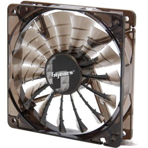 Bgears b-PWM 120 Translucent Black 15 Blades 2 Ball Bearing PWM fan with 500 to 2000 RPM, 110 CFM, 37.3dBA