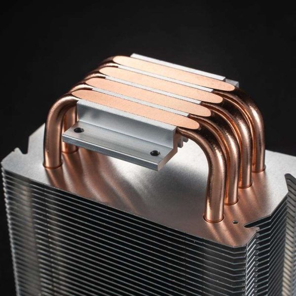JONSBO CR1400 COLOR CPU Cooler H126mm,Air Cooling Tower Radiator, Desktop PC AM4/AM5 heatsink, 4 Copper Heatpipes for AMD /Intel LGA1700/1200/115X ,  92mm RGB Fan,  Auto Rainbow Lighting on Top, Black