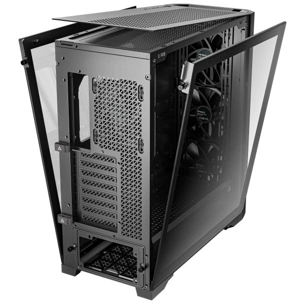 Antec Performance 1 FT, RTX 40 Series GPU Support, Temp. Display, 4 x Storm T3 PWM Fans, Type-C Ready, Dual Tempered Glass Side Panels, Removable Top Fan/Radiator Bracket, Mesh Front Panel, Full-Tower