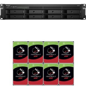 Synology RS1221+ RackStation with 16GB RAM and 64TB (8 x 8TB) of Seagate Ironwolf NAS Drives Fully Assembled and Tested By CustomTechSales - 4GB DDR4,32TB (8 x 4TB)