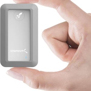 SABRENT Rocket Nano 2TB USB 3.2 10Gb/s External Aluminum SSD (Black) (SB-2TB-NANO-BLK) - 1TB,Silver,Rugged Model