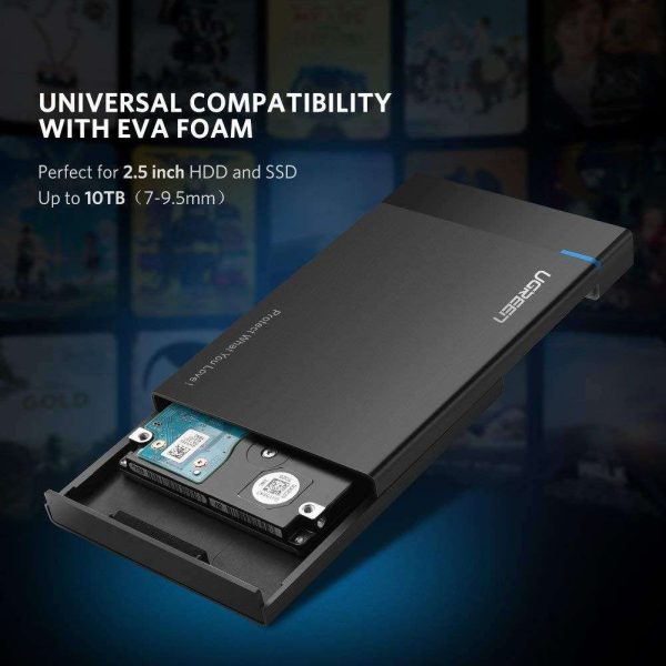 ESTONE USB 3.0 UASP USB3.0 to Sata III HDD Case 2.5 inch Hard Drive Enclosure USB C to SATA I/II/III hard drive shell