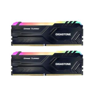 DDR4 RAM GIGASTONE Black Game PRO Desktop RAM 32GB (2x16GB) DDR4 RAM 32GB DDR4-3200MHz PC4-25600 CL16 1.35V 288 Pin Unbuffered Non ECC UDIMM for PC Gaming Desktop Memory (Desktop ONLY) - 16GB (2 x 8GB),Black,RGB,Game TURBO