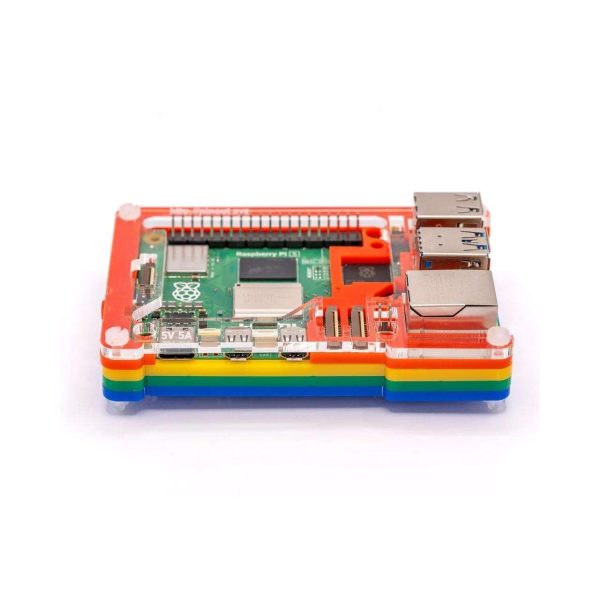 Pimoroni PIM678 Pibow Coupe 5 (Case for Raspberry Pi 5)  Rainbow