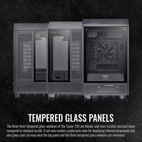 Thermaltake Tower 100 Black Edition Mini Tower Black