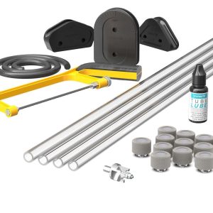 PrimoChill (Complete Kit) 4x 14mm Acrylic/PMMA Tubes, 12x Metrix SX Fitting, Bending Jig/Kit, Cutter and Finishing Bit - TX Matte Silver