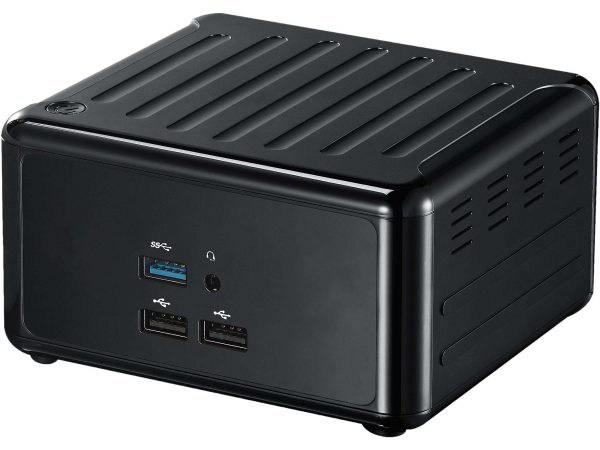 ASRock Industrial 4x4 BOX-5600U Fanned Embedded BOX PC AMD Ryzen 5000U-Series 5600U AMD Radeon Graphics Quad display, 1 x HDMI 2.0a, 3 x DP 1.2a (2 from Type C) TPM 2.0 onboard IC - 4X4 BOX-V1000M