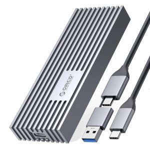 ORICO  40Gbps M.2 NVMe Enclosure for Thunderbolt 4/Thunderbolt 3/USB4 Max 4TB SSD 2230/2242/2260/2280 Aluminum M2 External SSD Case for M1 M2 Pro/Max, Compatible with USB4/3.2/3.1/3.0/2.0 - Gray,M.2 NVME SSD,USB 3.2 Gen2x2 (20Gbps)
